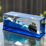 3D Cruise Ship Resin Showpiece