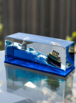 3D Cruise Ship Resin Showpiece
